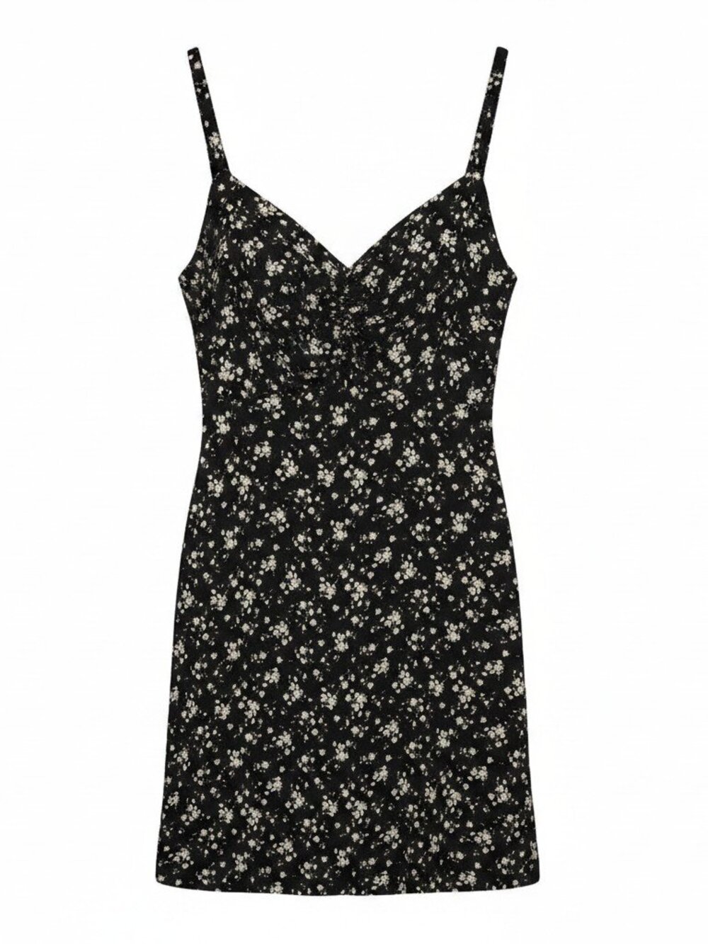Old Navy Black Floral Cami Smoked Dress XL
